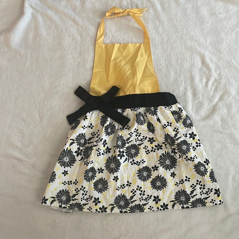 Cute Yellow Black and White Apron